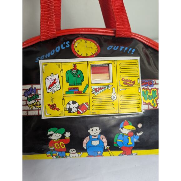 VTG Superstar Mischief Makers Bowler Lunch Bag Schools Out Retro Class Of 2000 - Picture 2 of 12